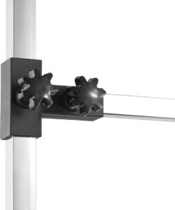 Tectake - Honden Trimtafel Met Twee Lussen - Zwart/zilver- 402893 -Dierenwinkel 1003x1200