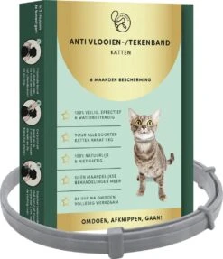 Dierenwinkel 24 3 Stuks Vlooienband Kat Tekenband - 100% Natuurlijk Veilig En Waterbestendig