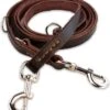 Multifunctionele Hondenriem - 220cm - Bruin - Leren Hondenriem - 100% Volnerfleer - Hondenriem Leer - Leiband Hond -Dierenwinkel 1072x1200