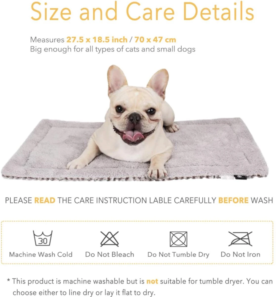 Merkloos Zelfverwarmende Dierendeken Zonder Stroom Thermo Deken Hond Kat Inclusief Adreslabel 70 X 47 Cm 9 Merkloos Zelfverwarmende Dierendeken Zonder Stroom Thermo Deken Hond Kat Inclusief Adreslabel 70 X 47 Cm - Afbeelding 7