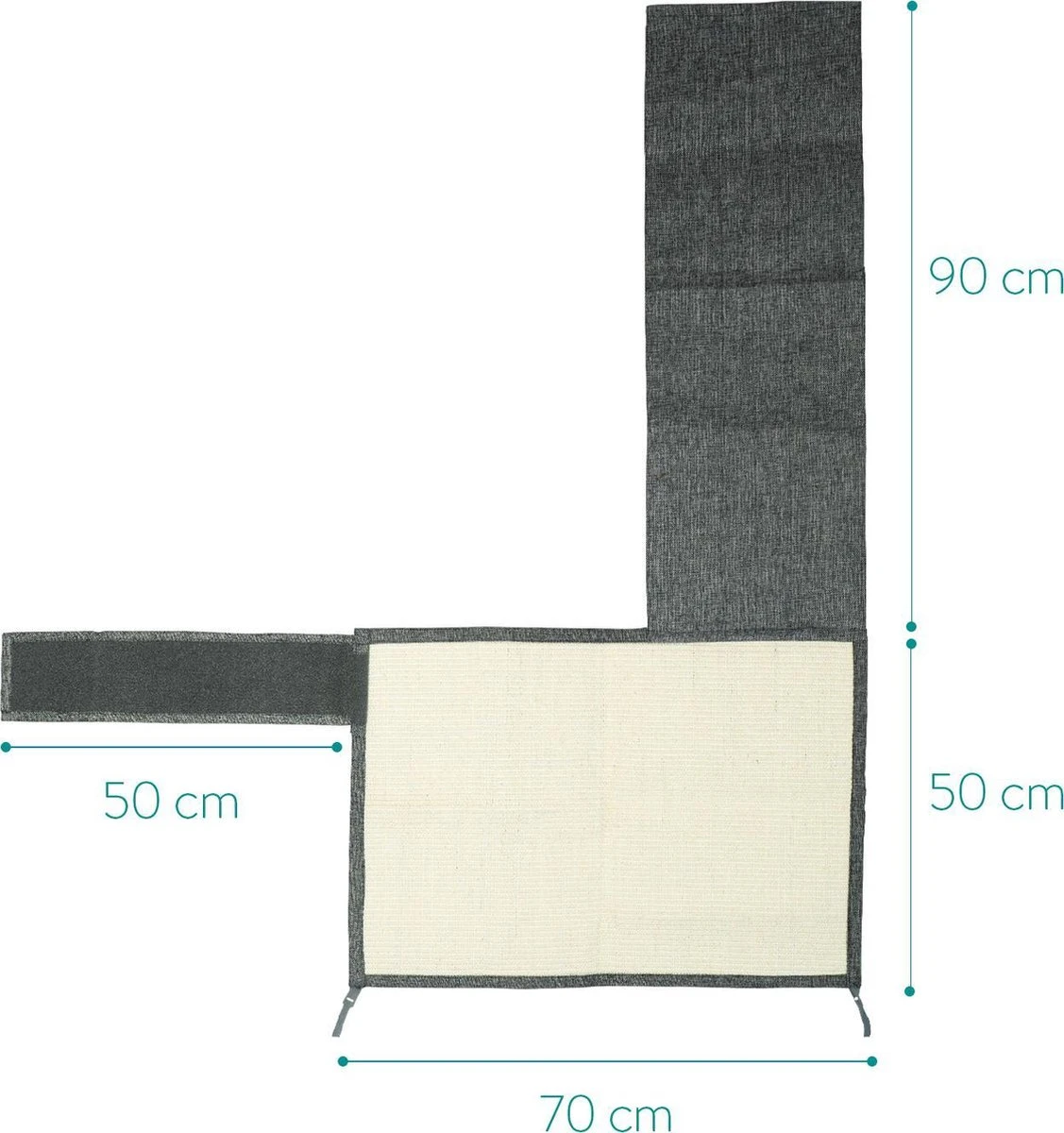 Navaris Katten Krabmat - Bescherming Van Meubels - Voor Banken En Stoelen - Krabbescherming - Voor De Linkerkant - Donkergrijs 5 Navaris Katten Krabmat - Bescherming Van Meubels - Voor Banken En Stoelen - Krabbescherming - Voor De Linkerkant - Donkergrijs - Afbeelding 3