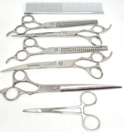 Achilles Hondenschaar - Scharenset Hond 8 INCH - 8-Delige Scharenset - Effileerschaar Hond 7 Achilles Hondenschaar - Scharenset Hond 8 INCH - 8-Delige Scharenset - Effileerschaar Hond -Dierenwinkel 1132x1200