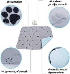 XXL Puppy Training Pad - Plasmat - Zwart - 104 X 104 Cm - Hondentoilet - Herbruikbaar - Wasbaar 14 XXL Puppy Training Pad - Plasmat - Zwart - 104 X 104 Cm - Hondentoilet - Herbruikbaar - Wasbaar -Dierenwinkel 1137x1200