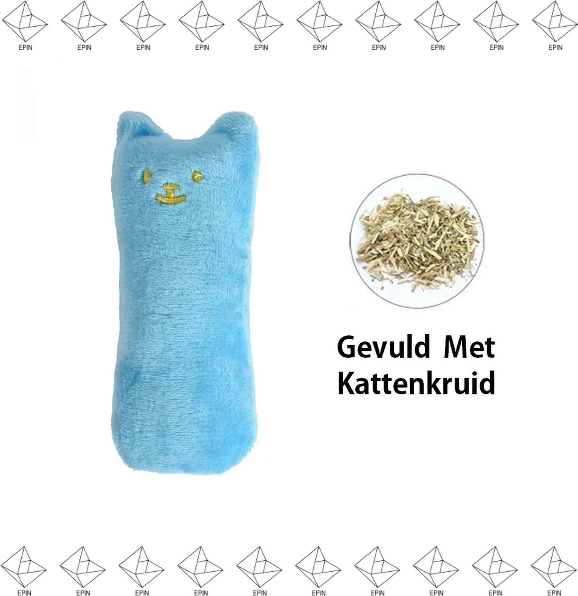Merkloos EPIN | Kattenkruid Knuffeldier | Katten Speelgoed | Catnip | Kattenspeelgoed | BLAUW 3 Merkloos EPIN | Kattenkruid Knuffeldier | Katten Speelgoed | Catnip | Kattenspeelgoed | BLAUW