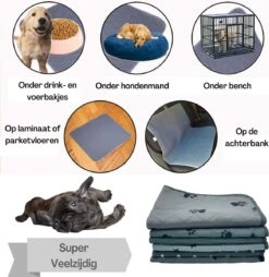 XXL Puppy Training Pad - Plasmat - Zwart - 104 X 104 Cm - Hondentoilet - Herbruikbaar - Wasbaar 17 XXL Puppy Training Pad - Plasmat - Zwart - 104 X 104 Cm - Hondentoilet - Herbruikbaar - Wasbaar -Dierenwinkel 1167x1200