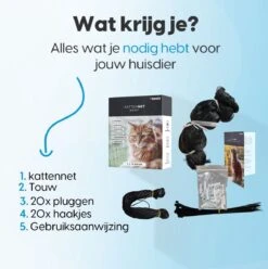 Kattennet Voor Balkon 4 X 10 M - Kattennet - Katten Gaas - Zwart 17 Kattennet Voor Balkon 4 X 10 M - Kattennet - Katten Gaas - Zwart -Dierenwinkel 1197x1200 4