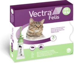 VECTRA Felis - Vlooiendruppels - Voor Katten 0.6 T/m 10 Kg - 3 Pipetten 8 VECTRA Felis - Vlooiendruppels - Voor Katten 0.6 T/m 10 Kg - 3 Pipetten -Dierenwinkel 1200x1023