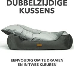 Primeplus Grote Hondenmand XL - Grijs - 100x80x20 CM - Orthopedische Hondenmanden - Hondenkussen -Dierenwinkel 1200x1071