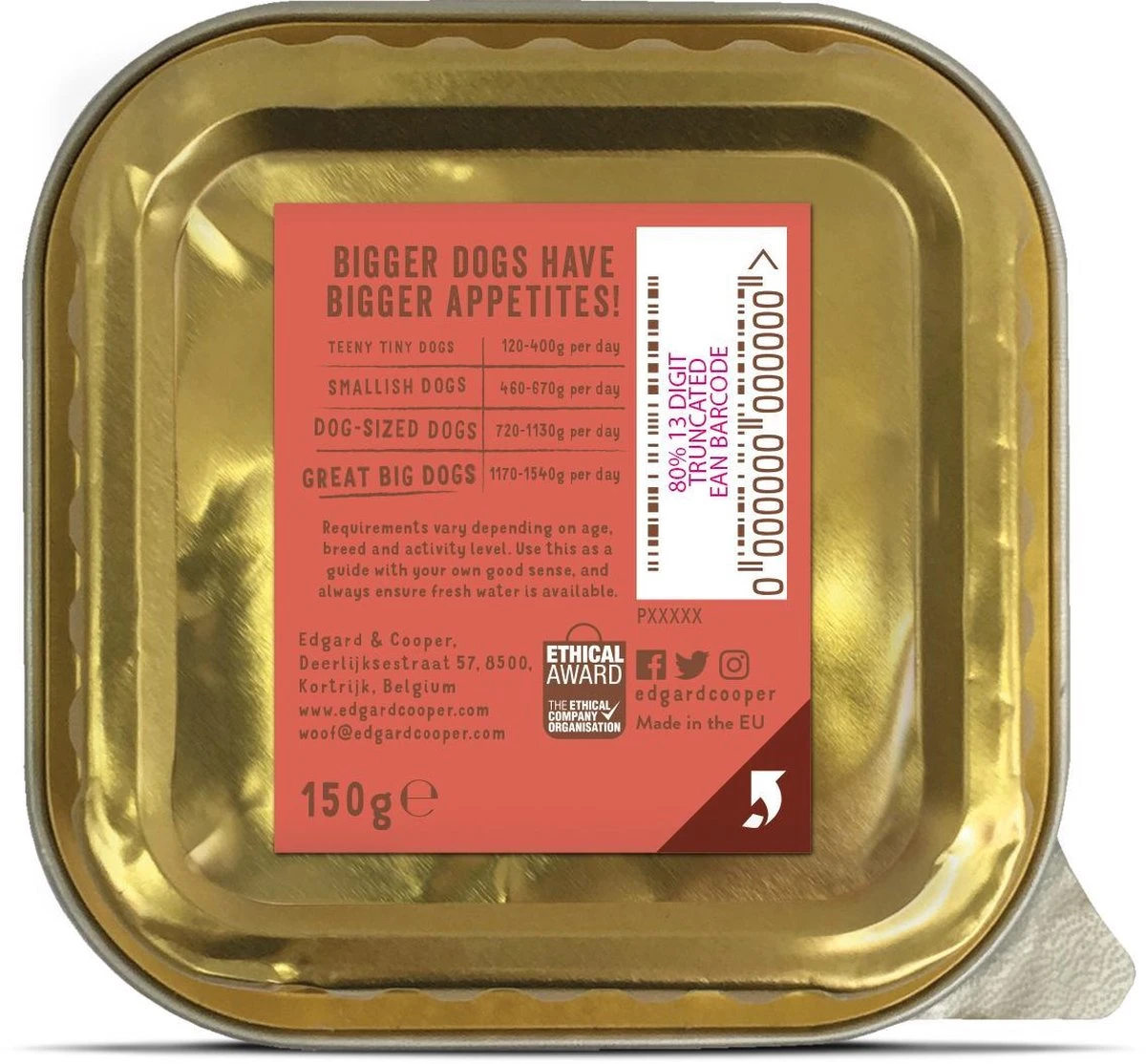 11x Edgard & Cooper Kuipje Vers Vlees Senior Hondenvoer Kip - Zalm 150 Gr 9 11x Edgard & Cooper Kuipje Vers Vlees Senior Hondenvoer Kip - Zalm 150 Gr - Afbeelding 7