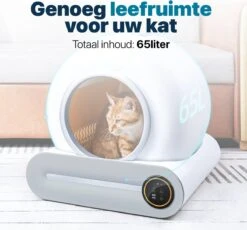 BOME Automatische Kattenbak - Zelfreinigende Kattenbak - Met App En Touchscreen - 65L 17 BOME Automatische Kattenbak - Zelfreinigende Kattenbak - Met App En Touchscreen - 65L -Dierenwinkel 1200x1117 3