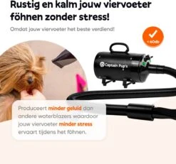 Captain Pup's Professionele Hondenföhn Met 4 Opzetstukken - Bijgeleverde Hondenborstel - Waterblazer Voor Honden - Zwart 14 Captain Pup's Professionele Hondenföhn Met 4 Opzetstukken - Bijgeleverde Hondenborstel - Waterblazer Voor Honden - Zwart -Dierenwinkel 1200x1120 1