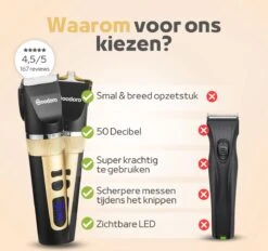 Woodoro Professionele 2-in-1 Hondentondeuse Voor Dikke Vacht – Draadloze Honden Tondeuse & Hondentrimmer – Stille Tondeuse Katten & Honden Trimset 15 Woodoro Professionele 2-in-1 Hondentondeuse Voor Dikke Vacht – Draadloze Honden Tondeuse & Hondentrimmer – Stille Tondeuse Katten & Honden Trimset -Dierenwinkel 1200x1126