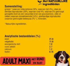 Pedigree Maxi Adult Honden Droogvoer - Rund - 15 Kg 9 Pedigree Maxi Adult Honden Droogvoer - Rund - 15 Kg -Dierenwinkel 1200x1134 1