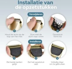 BYER Professionele Dieren Tondeuse Set - Voor Huisdieren Katten & Honden - Draadloos - Oplaadbare Pet Trimmer - Dog Tondeuze Clipper - 5 Standen & Vier Opzetkammen - Low Noise 18 BYER Professionele Dieren Tondeuse Set - Voor Huisdieren Katten & Honden - Draadloos - Oplaadbare Pet Trimmer - Dog Tondeuze Clipper - 5 Standen & Vier Opzetkammen - Low Noise -Dierenwinkel 1200x1148 3