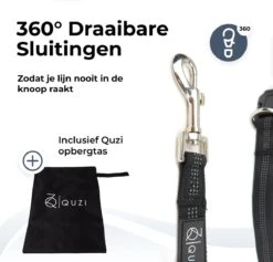 Canicross Looplijn Hond Met Heupriem Voor Hardlopen - Elastische Handsfree Hondenriem - Honden Trainingslijn - 150/200cm - Grijs -Dierenwinkel 1200x1150 1