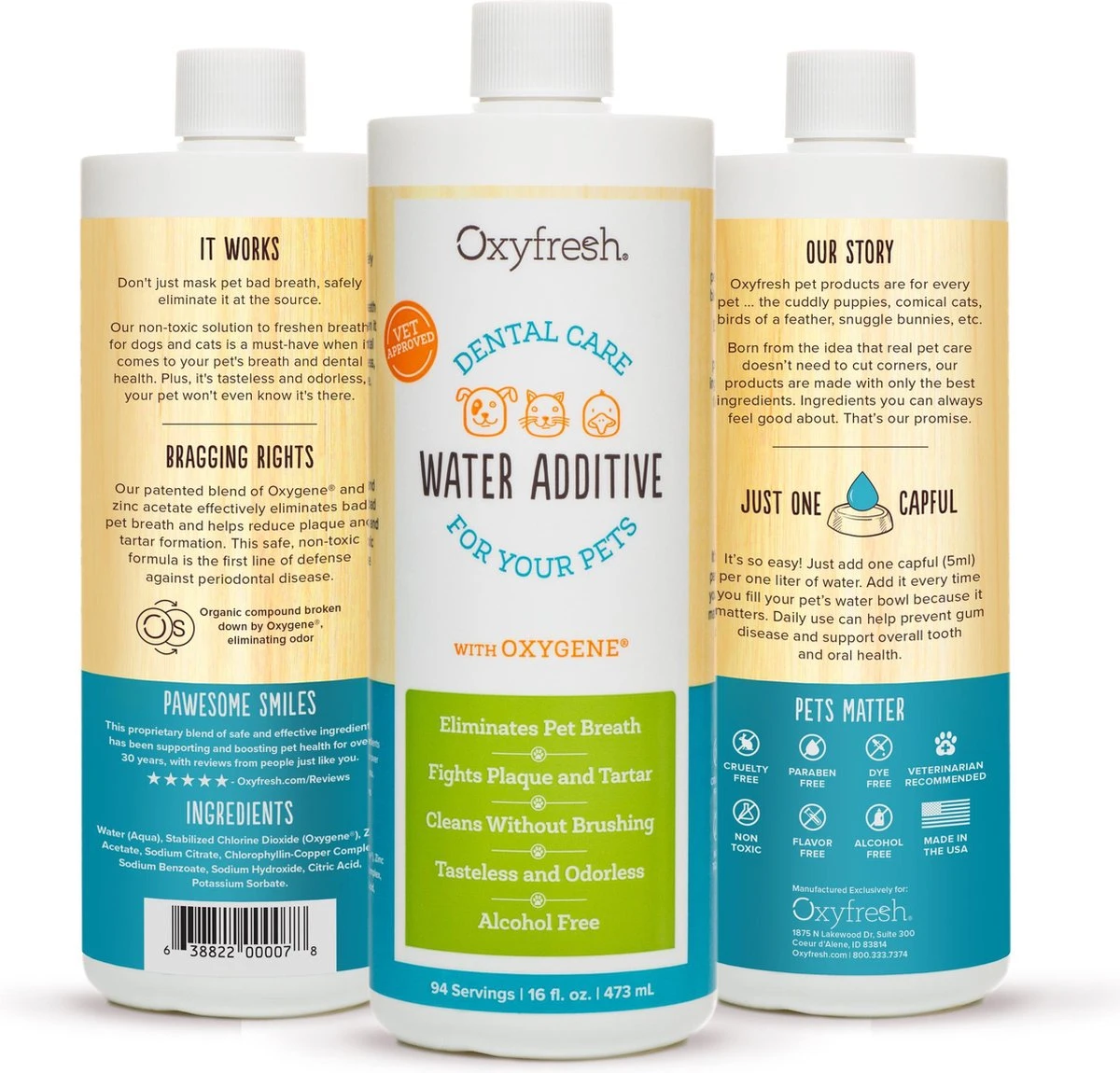 OxyFresh Pet Mondwater Hond En Kat. Helpt Tegen Tandsteen, Plak En Vieze Ademgeurtjes 3 OxyFresh Pet Mondwater Hond En Kat. Helpt Tegen Tandsteen, Plak En Vieze Ademgeurtjes