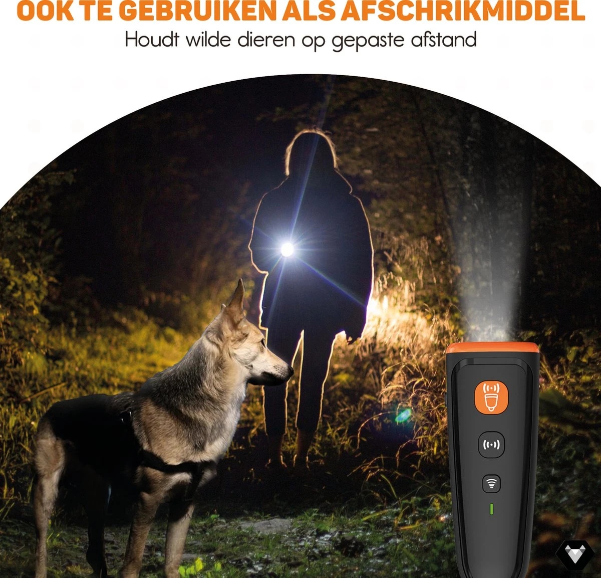 Vulpes Pets® Ultrasone Anti Blaf Apparaat – 3-in-1 Anti Blaf Apparaat Pro - Diervriendelijk & Zonder Schok - Alternatief Anti Blafband - Voor Kleine & Grote Honden - Audio - Flashlight - USB-Oplaadbaar 11 Vulpes Pets® Ultrasone Anti Blaf Apparaat – 3-in-1 Anti Blaf Apparaat Pro - Diervriendelijk & Zonder Schok - Alternatief Anti Blafband - Voor Kleine & Grote Honden - Audio - Flashlight - USB-Oplaadbaar - Afbeelding 9