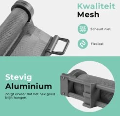 Château Animaux® - Tot 180cm Breed Traphekje Oprolbaar Hond - Stijlvolle Oplossing - Dieren Hek - Honden Hek 17 Château Animaux® - Tot 180cm Breed Traphekje Oprolbaar Hond - Stijlvolle Oplossing - Dieren Hek - Honden Hek -Dierenwinkel 1200x1165 1