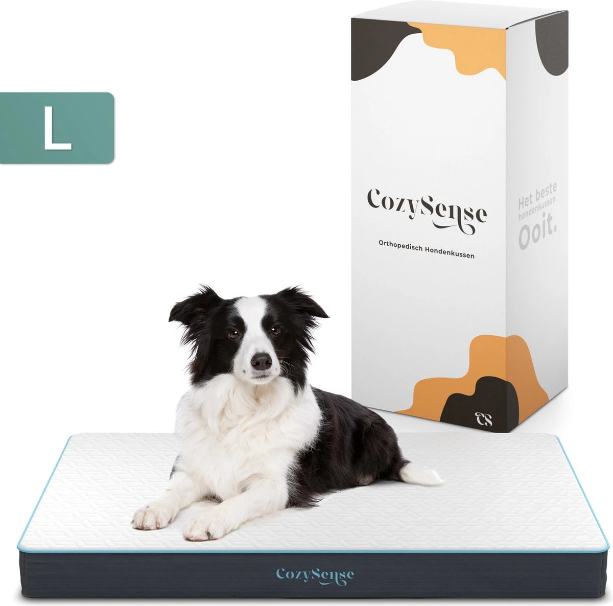 CozySense® - Orthopedisch Hondenkussen - Hondenkussen 90 X 55 Cm - Ook Geschikt Als Benchkussen & Hondenbed - Hondenkussen Bank - Traagschuim - Waterdicht - Wasbare Hoes - Maat L 3 CozySense® - Orthopedisch Hondenkussen - Hondenkussen 90 X 55 Cm - Ook Geschikt Als Benchkussen & Hondenbed - Hondenkussen Bank - Traagschuim - Waterdicht - Wasbare Hoes - Maat L