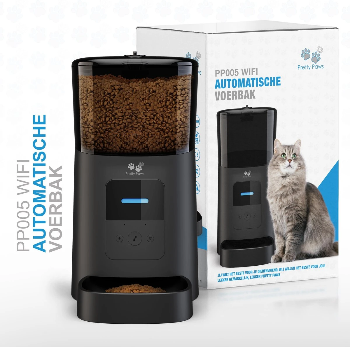 Pretty Paws PP005 Wifi Voerautomaat Zwart - Automatische Voerbak - Slimme Voerautomaat Met App - Instelbaar Voedingsschema - WIFI 16 Pretty Paws PP005 Wifi Voerautomaat Zwart - Automatische Voerbak - Slimme Voerautomaat Met App - Instelbaar Voedingsschema - WIFI - Afbeelding 14
