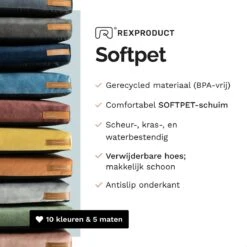Rexproduct Hondenkussen - Hondenmand - Hondenbed Met Rits En Wasbaar - Manden & Kussens 90 X 110 CM - 0 Tot 80 Kg - SoftPet Groen 14 Rexproduct Hondenkussen - Hondenmand - Hondenbed Met Rits En Wasbaar - Manden & Kussens 90 X 110 CM - 0 Tot 80 Kg - SoftPet Groen -Dierenwinkel 1200x1200 160