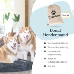 All 4 Pets Supply® Hondenmand Donut - Maat XL - Geschikt Voor Honden Tot 100 Cm - Hondenkussen - Zwart 18 All 4 Pets Supply® Hondenmand Donut - Maat XL - Geschikt Voor Honden Tot 100 Cm - Hondenkussen - Zwart -Dierenwinkel 1200x1200 182