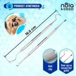 Nola & Coco® Tandsteen Verwijderaar Set Inclusief Bewaardoosje - Tandenkrabber - Set Van Twee - Hond - Kat - Tandenborstel - Tandplak Verwijderen - Tandenstoker - Honden Tanden Schoonmaken - Tandenhaakje - Gebitsreiniging 13 Nola & Coco® Tandsteen Verwijderaar Set Inclusief Bewaardoosje - Tandenkrabber - Set Van Twee - Hond - Kat - Tandenborstel - Tandplak Verwijderen - Tandenstoker - Honden Tanden Schoonmaken - Tandenhaakje - Gebitsreiniging -Dierenwinkel 1200x1200 191