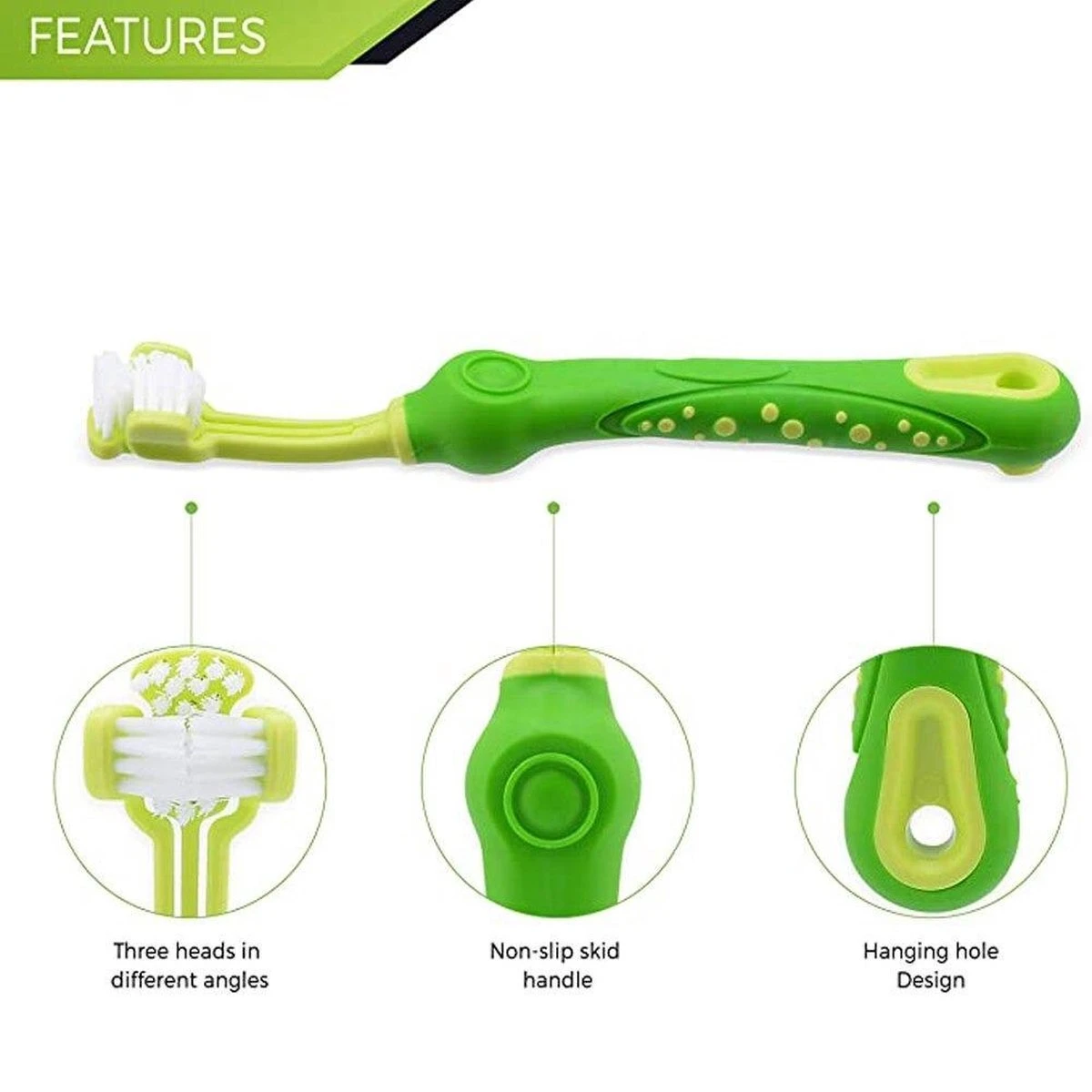 Merkloos Tandenborstel - Voor Huisdieren - Honden - 3 Zijdig - Multi-Hoek - Schoonmaken - Tanden - Slechte Adem - Tandsteen - Tandenborstel - Gezondheid - Blauw 5 Merkloos Tandenborstel - Voor Huisdieren - Honden - 3 Zijdig - Multi-Hoek - Schoonmaken - Tanden - Slechte Adem - Tandsteen - Tandenborstel - Gezondheid - Blauw - Afbeelding 3