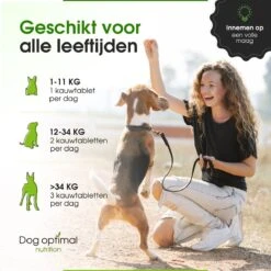 DOG OPTIMAL Gewricht Supplement 120 Stuks - Mobility - Glucosamine Hond - Artrose - Heupdysplasie - Gewrichten - Hondensnacks - Hondenkoekjes - Hondensupplementen - Honden - Puppy - Hondenvoeding -Dierenwinkel 1200x1200 261