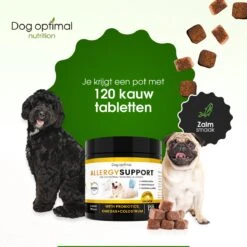 DOG OPTIMAL ANTI ALLERGY SUPPORT 120 Stuks - Allergie - Honden - Hondensnacks - Hondenkoekjes - Hondensupplementen - Honden - Puppy - Hondenvoeding - Weerstand - Jeuk-hond - Jeuk 17 DOG OPTIMAL ANTI ALLERGY SUPPORT 120 Stuks - Allergie - Honden - Hondensnacks - Hondenkoekjes - Hondensupplementen - Honden - Puppy - Hondenvoeding - Weerstand - Jeuk-hond - Jeuk -Dierenwinkel 1200x1200 385