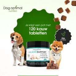RUST EN KALMEREN CALMING Support 120 Stuks - Kalmeren - AntistressmiddelHond - Hond - Hondenkoekjes - Hondensupplementen - Honden - Puppy - Hondenvoeding -Dierenwinkel 1200x1200 392
