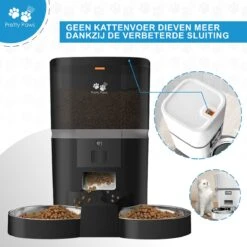 Pretty Paws QQ003 - Wifi Voermachine - Dubbele Voerbakjes - Zwart - Kat - 6L 19 Pretty Paws QQ003 - Wifi Voermachine - Dubbele Voerbakjes - Zwart - Kat - 6L -Dierenwinkel 1200x1200 415