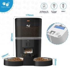 Pretty Paws QQ003 - Wifi Voermachine - Dubbele Voerbakjes - Zwart - Kat - 6L 20 Pretty Paws QQ003 - Wifi Voermachine - Dubbele Voerbakjes - Zwart - Kat - 6L -Dierenwinkel 1200x1200 416
