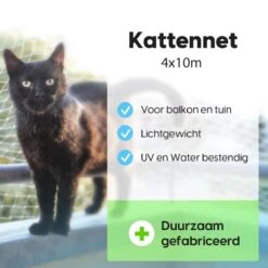 Kattennet Voor Balkon 4 X 10 M - Kattennet - Katten Gaas - Zwart 12 Kattennet Voor Balkon 4 X 10 M - Kattennet - Katten Gaas - Zwart -Dierenwinkel 1200x1200 511