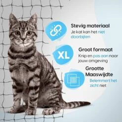 Kattennet Voor Balkon 4 X 10 M - Kattennet - Katten Gaas - Zwart 13 Kattennet Voor Balkon 4 X 10 M - Kattennet - Katten Gaas - Zwart -Dierenwinkel 1200x1200 512