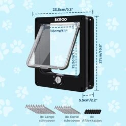 Skipoo Kattenluik Met Tunnel - Weerbestendig - Grote Kat - 4 Vergrendelingsstanden - Zwart 12 Skipoo Kattenluik Met Tunnel - Weerbestendig - Grote Kat - 4 Vergrendelingsstanden - Zwart -Dierenwinkel 1200x1200 522