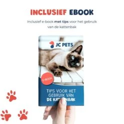 JC Pets Premium Kattenbak Systeem - Inclusief 2.5KG / 4L Kattenbakvulling - Zelfreinigend -Dierenwinkel 1200x1200 554