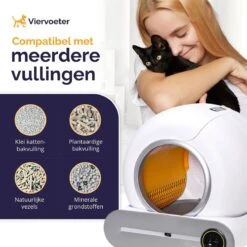 Viervoeter™ Kattenbak Zelfreinigend – Automatische Kattenbak – Zelfreinigende Kattenbak – Anti-geur – 53x58x55cm – Bedienen Via App – 65 Liter 13 Viervoeter™ Kattenbak Zelfreinigend – Automatische Kattenbak – Zelfreinigende Kattenbak – Anti-geur – 53x58x55cm – Bedienen Via App – 65 Liter -Dierenwinkel 1200x1200 585