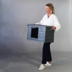 RHRQuality Kattenhuis Voor Binnen En Buiten Kattenhok Villa De Luxe Grijs 20 RHRQuality Kattenhuis Voor Binnen En Buiten Kattenhok Villa De Luxe Grijs -Dierenwinkel 1200x1200 591