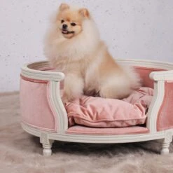 Lord Lou - George Roze Velvet S - Luxe Hondenmand - Luxe Kattenmand - 49x40x31 -Dierenwinkel 1200x1200 95