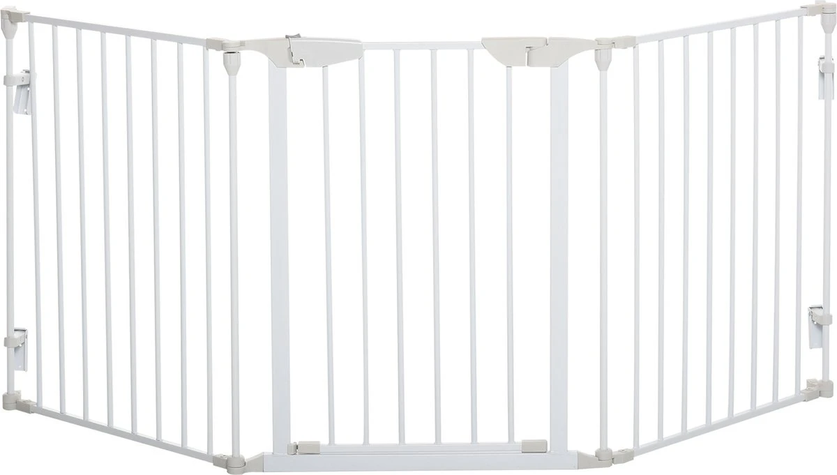 PawHut Afschermhek Voor Honden Veiligheidshek Hondenhek 3 Elementen Kunststof Wit D06-100V01 3 PawHut Afschermhek Voor Honden Veiligheidshek Hondenhek 3 Elementen Kunststof Wit D06-100V01