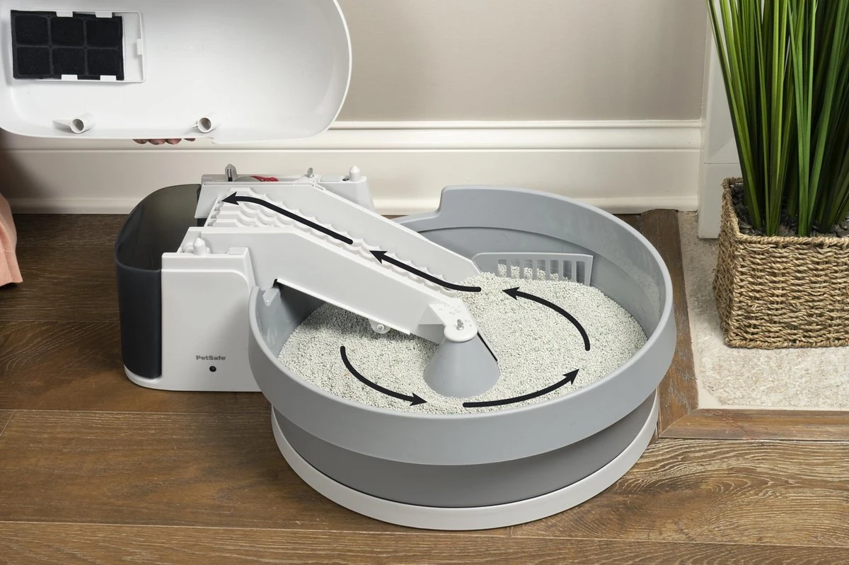 Zelfreinigende Kattenbak - PetSafe Simply Clean - Fluisterstil Met Koolstoffilter Tegen Geurtjes 5 Zelfreinigende Kattenbak - PetSafe Simply Clean - Fluisterstil Met Koolstoffilter Tegen Geurtjes - Afbeelding 3