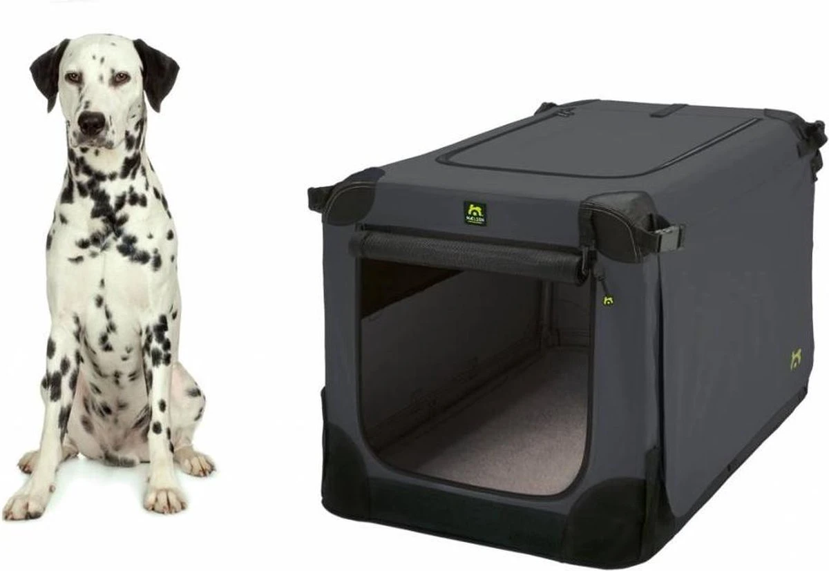 Maelson Soft Kennel - Robuuste Hondenbench Van Zacht Materiaal - Opvouwbare Kennel Met Stevig Stalen Binnenframe - Zwart/antraciet - XXS / XS / S / M / L / XL / XXL - 72 S 10 Maelson Soft Kennel - Robuuste Hondenbench Van Zacht Materiaal - Opvouwbare Kennel Met Stevig Stalen Binnenframe - Zwart/antraciet - XXS / XS / S / M / L / XL / XXL - 72 S - Afbeelding 8