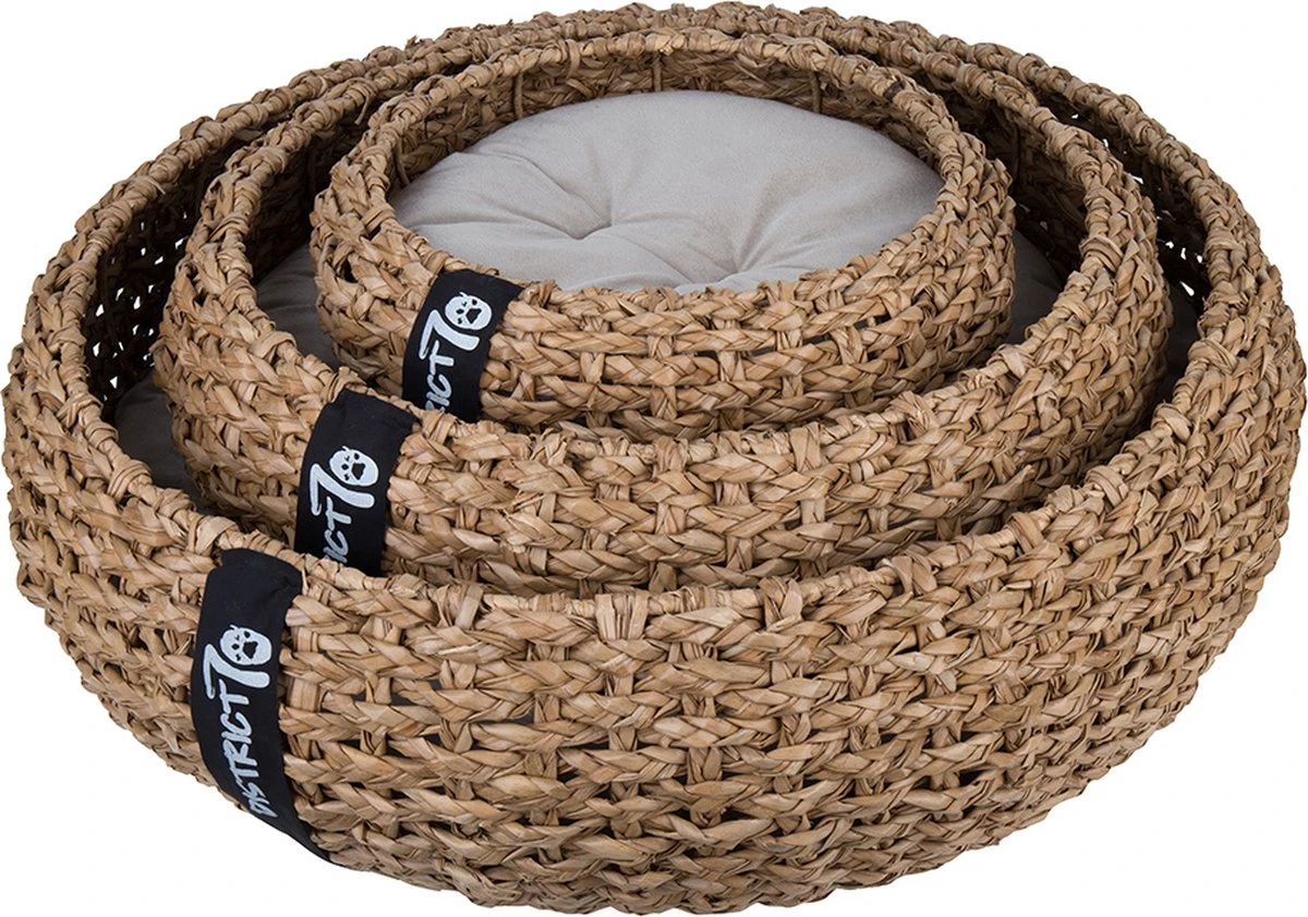 District 70 COCOON - Luxe Hondenmand Van Duurzaam Hoogwaardig Riet Met Zacht Kussen - Maten S/M/L - Large 21 District 70 COCOON - Luxe Hondenmand Van Duurzaam Hoogwaardig Riet Met Zacht Kussen - Maten S/M/L - Large - Afbeelding 19