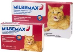 Milbemax Ontworming Tabletten Grote Kat 2 - 12 Kg 2 X 2 Tabletten -Dierenwinkel 1200x860