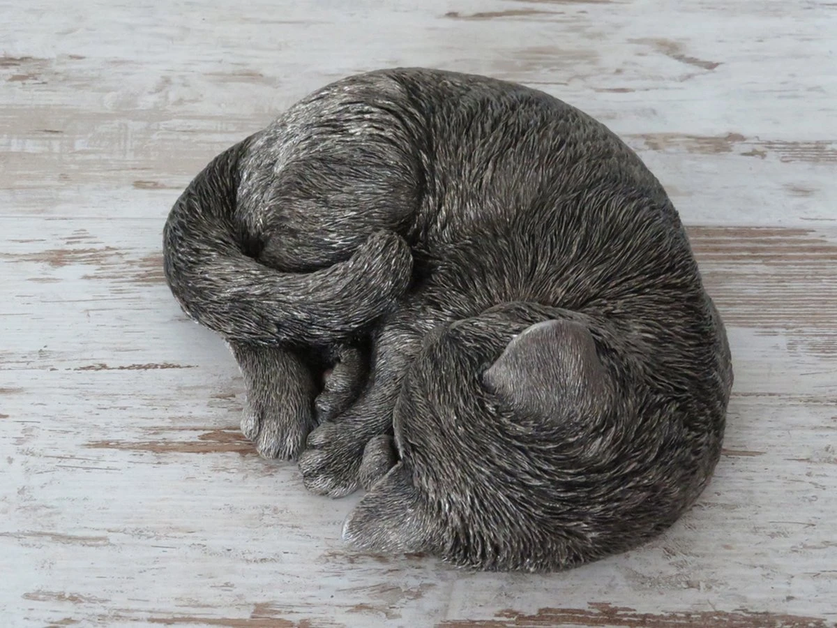 Kattenurn Asbeeld Kat Slapend Antiek Brons 26 Cm Urn Kat 4 Kattenurn Asbeeld Kat Slapend Antiek Brons 26 Cm Urn Kat - Afbeelding 2