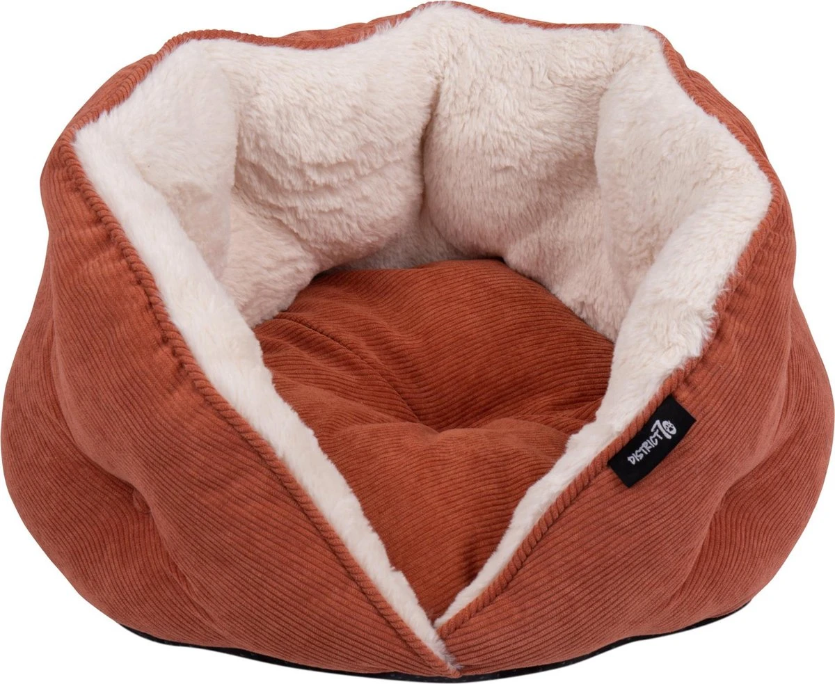 District 70 TUCK - Luxe & Comfortabele Mand Kleine Honden - Terra, Donkergrijs & Zand - 50x50x30 Cm - Zand 7 District 70 TUCK - Luxe & Comfortabele Mand Kleine Honden - Terra, Donkergrijs & Zand - 50x50x30 Cm - Zand - Afbeelding 5