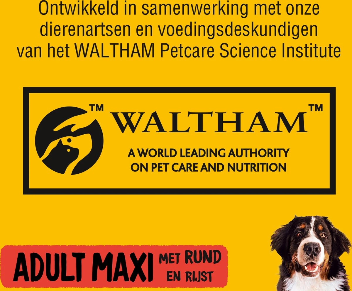 Pedigree Maxi Adult Honden Droogvoer - Rund - 15 Kg 6 Pedigree Maxi Adult Honden Droogvoer - Rund - 15 Kg - Afbeelding 4