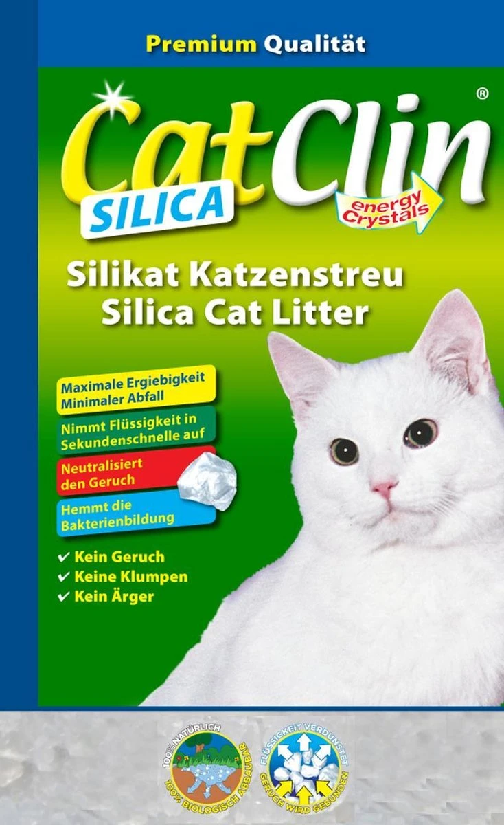 Merkloos CatClin Silica Kattenbakvulling Bundelvoordeel 8 X 8L 4 Merkloos CatClin Silica Kattenbakvulling Bundelvoordeel 8 X 8L - Afbeelding 2