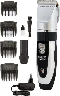 Dierenwinkel 36 Adler AD 2823 Dierentondeuse Met Stille Motor - 4 Opzetstukken
